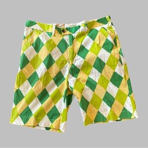 LOUDMOUTH Men’s Argyle Golf Shorts